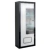 ROBBIE - Vitrine 1 Porte Gauche Laqué Noir Et Blanc 3 ROBBIE - Vitrine 1 Porte Gauche Laqué Noir Et Blanc -Deco.fr Soldes Boutique bibliotheque vitrine et etagere 10004849