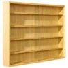 COLLECT - Vitrine Murale 5 Compartiments Aspect Hêtre -Deco.fr Soldes Boutique bibliotheque vitrine et etagere 10005191