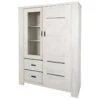 WILFRIED - Vitrine 2 Portes 2 Tiroirs -Deco.fr Soldes Boutique bibliotheque vitrine et etagere 10005455