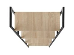 Grande étagère Bibliothèque Au Look Industriel/ Vintage 4 Niveaux 139 Cm Beige 08_0000559 -Deco.fr Soldes Boutique bibliotheque vitrine et etagere 10764479