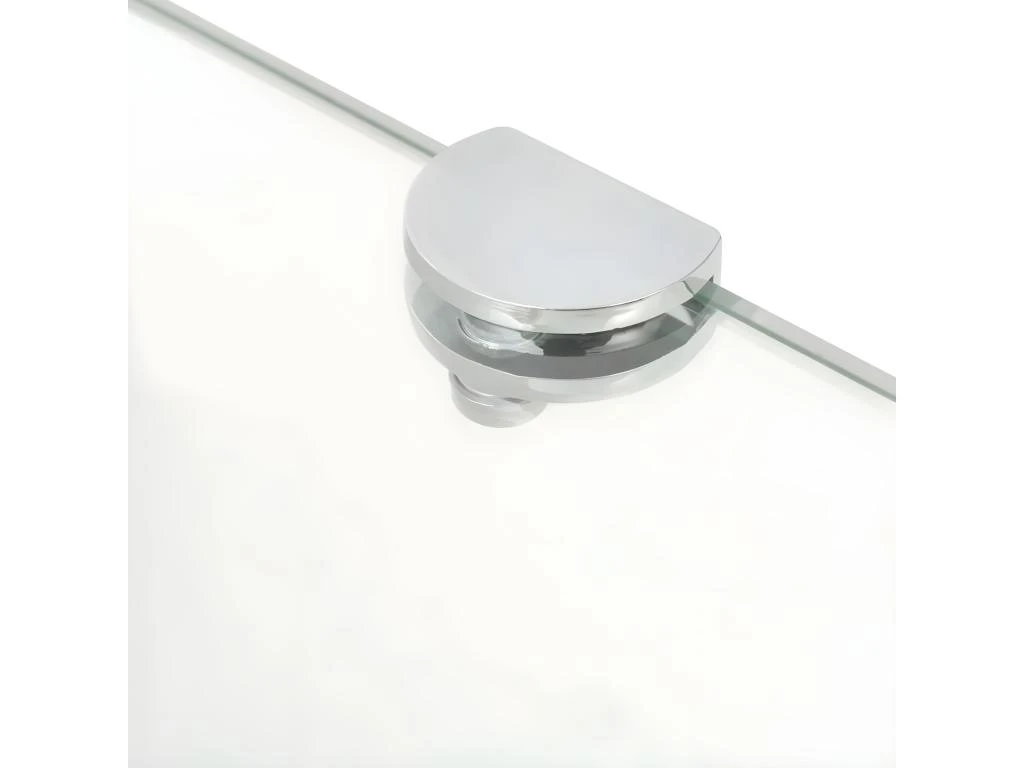 Étagère Armoire Meuble Design De Coin + Supports Chromés Verre Transparent 35 X 35 Cm 2702218/2 4 Étagère Armoire Meuble Design De Coin + Supports Chromés Verre Transparent 35 X 35 Cm 2702218/2 – Image 4