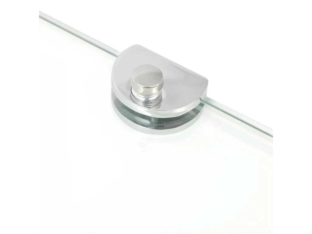 Étagère Armoire Meuble Design De Coin + Supports Chromés Verre Transparent 35 X 35 Cm 2702218/2 5 Étagère Armoire Meuble Design De Coin + Supports Chromés Verre Transparent 35 X 35 Cm 2702218/2 – Image 5