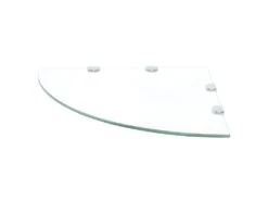 Étagère Armoire Meuble Design De Coin Et Supports Chromés Verre Transparent 45x45 Cm 2702219/2 -Deco.fr Soldes Boutique bibliotheque vitrine et etagere 10764841