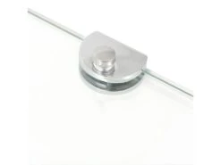 Étagère Armoire Meuble Design De Coin Et Supports Chromés Verre Transparent 45x45 Cm 2702219/2 -Deco.fr Soldes Boutique bibliotheque vitrine et etagere 10764847