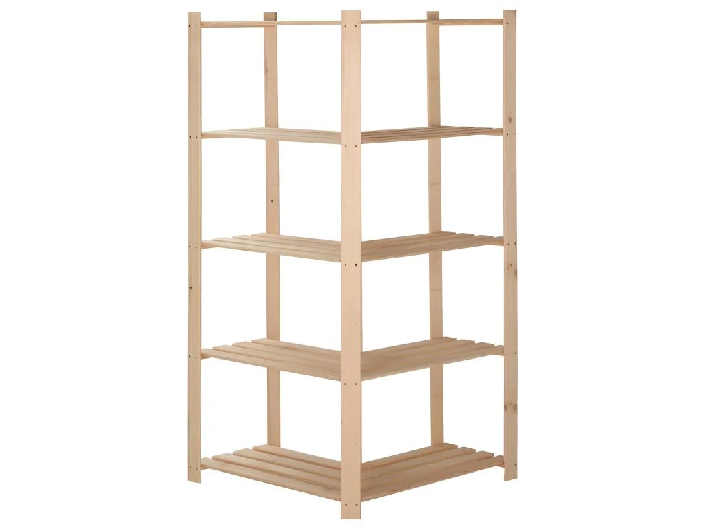 Étagère D'angle De Rangement 5 Niveaux Organisateur De Stockage étagère D'entrepôt Cuisine Salon Sous-sol Intérieur 170 Cm Pin 02_0000624 4 Étagère D'angle De Rangement 5 Niveaux Organisateur De Stockage étagère D'entrepôt Cuisine Salon Sous-sol Intérieur 170 Cm Pin 02_0000624 – Image 4