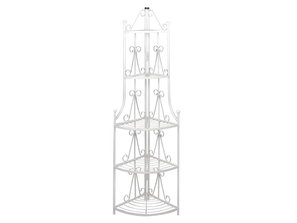 Etagère D'angle 5 Niveaux Acier Blanc Intérieur Ou Extérieur Pour Plantes Fleurs 2702004 1 Etagère D'angle 5 Niveaux Acier Blanc Intérieur Ou Extérieur Pour Plantes Fleurs 2702004