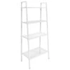 Étagère Armoire Meuble Design Bibliothèque échelle 4 Niveaux Métal Blanc 2702039/2 -Deco.fr Soldes Boutique bibliotheque vitrine et etagere 10766007