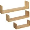 Lot De 3 Étagères Murales Flottantes En Bambou Fixations Invisibles -Deco.fr Soldes Boutique bibliotheque vitrine et etagere 11511113