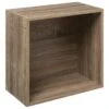 Meuble Etagère Murale 1 Case De Rangement 36.5 X 20 Cm Effet Bois Naturel -Deco.fr Soldes Boutique bibliotheque vitrine et etagere 11909129