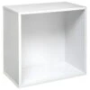 Meuble Etagère Murale 1 Case De Rangement 36.5 X 20 Cm Blanc -Deco.fr Soldes Boutique bibliotheque vitrine et etagere 11909257