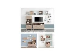 Meuble Etagère Murale 1 Case De Rangement 36.5 X 20 Cm Blanc -Deco.fr Soldes Boutique bibliotheque vitrine et etagere 11909261