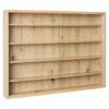 COLLECT - Vitrine Murale 5 Compartiments Aspect Chêne Artisan -Deco.fr Soldes Boutique bibliotheque vitrine et etagere 12395363
