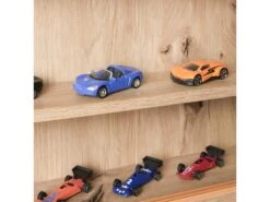 COLLECT - Vitrine Murale 5 Compartiments Aspect Chêne Artisan -Deco.fr Soldes Boutique bibliotheque vitrine et etagere 12395369