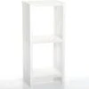 Étagère 2 Cases Blanche - Blanc -Deco.fr Soldes Boutique bibliotheque vitrine et etagere 12410447