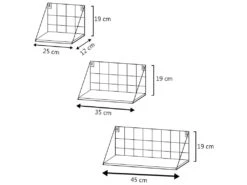 Set De 3 étagères Murales Amede Métal Noir Et Bois Paulownia 7 Set De 3 étagères Murales Amede Métal Noir Et Bois Paulownia -Deco.fr Soldes Boutique bibliotheque vitrine et etagere 12516131