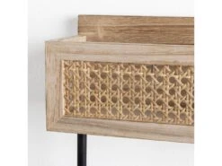 Étagère Murale Peru Avec Tringle à Vêtements, Rotin Naturel -Deco.fr Soldes Boutique bibliotheque vitrine et etagere 12516137