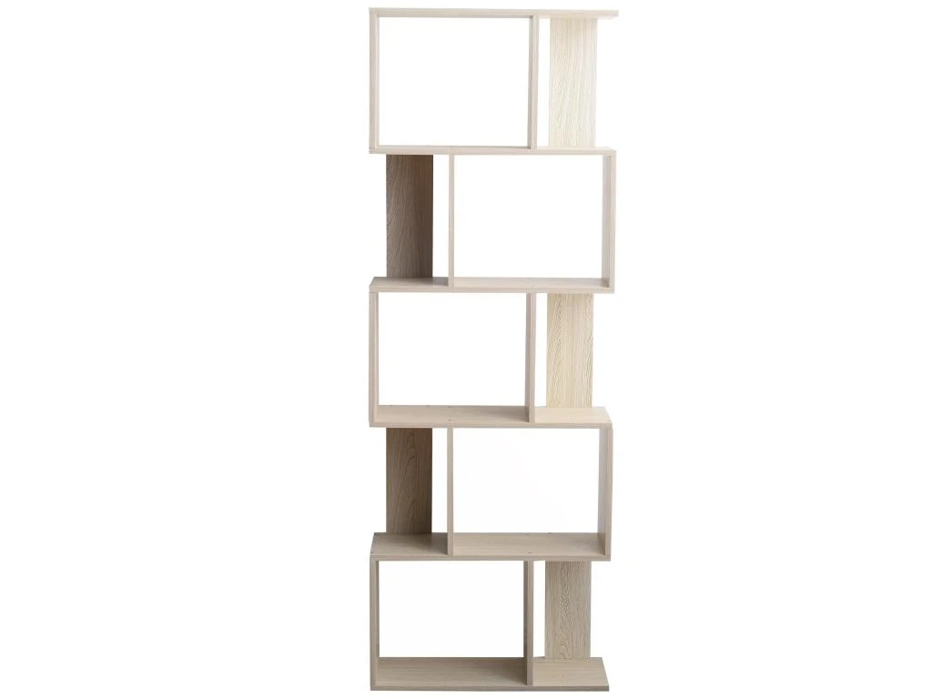 Bibliotheque 5 Etageres Sapin Blanchi Mdf Bureau 169x60x24 2 Bibliotheque 5 Etageres Sapin Blanchi Mdf Bureau 169x60x24 – Image 2