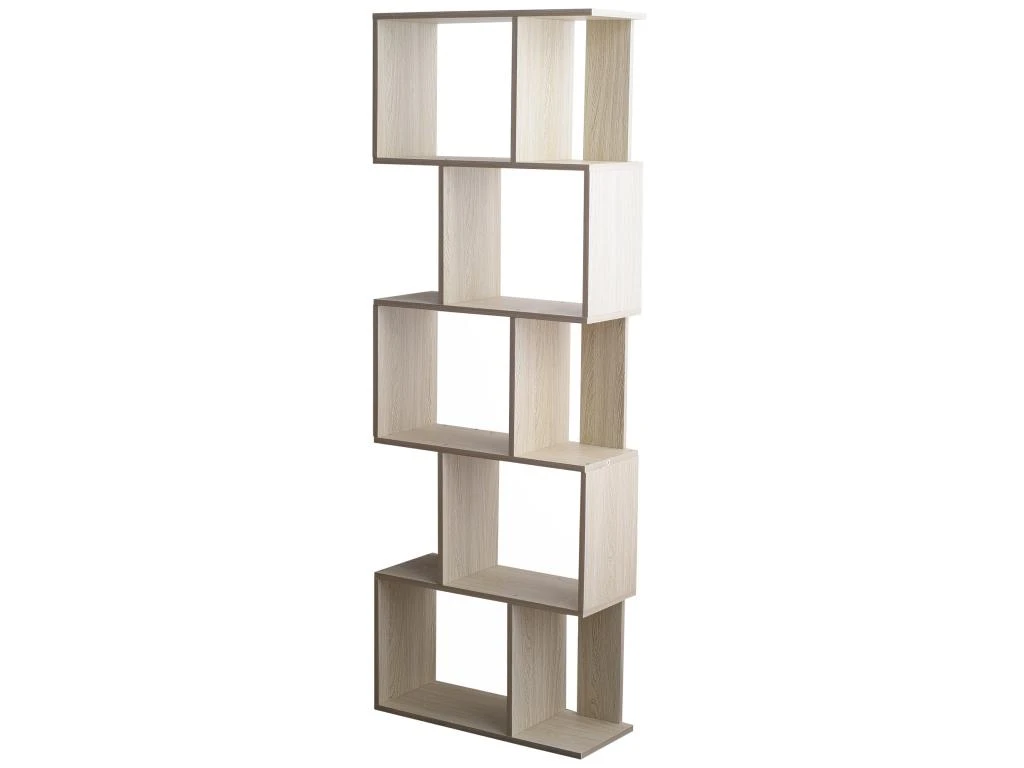 Bibliotheque 5 Etageres Sapin Blanchi Mdf Bureau 169x60x24 4 Bibliotheque 5 Etageres Sapin Blanchi Mdf Bureau 169x60x24 – Image 4