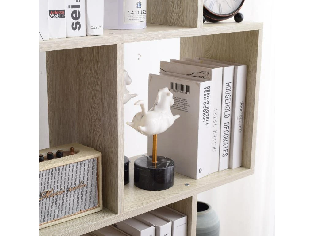 Bibliotheque 5 Etageres Sapin Blanchi Mdf Bureau 169x60x24 6 Bibliotheque 5 Etageres Sapin Blanchi Mdf Bureau 169x60x24 – Image 6