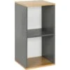 Meuble De Rangement 2 Cases Peïo Gris Anthracite Et Bois 7 Meuble De Rangement 2 Cases Peïo Gris Anthracite Et Bois -Deco.fr Soldes Boutique bibliotheque vitrine et etagere 13012007