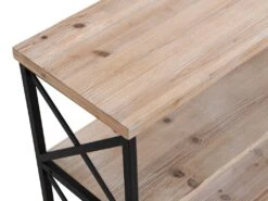 Etagère Avec 3 Tablettes Et 2 Tiroirs En MDF Et Métal - Naturel Et Noir - SILEM 19 Etagère Avec 3 Tablettes Et 2 Tiroirs En MDF Et Métal - Naturel Et Noir - SILEM -Deco.fr Soldes Boutique bibliotheque vitrine et etagere 13017185