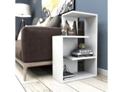Étagère Pour Livres 100% Panneaux De Particules Couleur Blanc. 47x73x22 -Deco.fr Soldes Boutique bibliotheque vitrine et etagere 13048963
