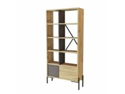 Étagère Pour Livres 100% Panneaux De Particules Couleur Fieltro Blanc 79,6x160x25,5