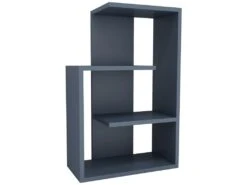 Étagère Pour Livres 100% Panneaux De Particules Couleur Anthracite 47x73x22