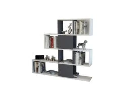 Étagère Pour Livres 100% Panneaux De Particules Couleur Blanc. 120x19,5x109