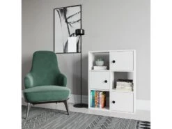 Étagère Pour Livres 100% Panneaux De Particules Couleur Blanc 72x25x93 -Deco.fr Soldes Boutique bibliotheque vitrine et etagere 13049145