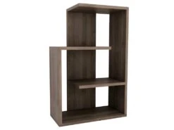 Étagère Pour Livres 100% Panneaux De Particules Couleur Noyer. 47x73x22