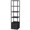 Étagère Pour Livres 100% Panneaux De Particules Couleur Noir Anthracite 39x39x160 -Deco.fr Soldes Boutique bibliotheque vitrine et etagere 13049437