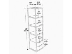 Étagère Pour Livres 100% Panneaux De Particules Couleur Noir Anthracite 39x39x160 -Deco.fr Soldes Boutique bibliotheque vitrine et etagere 13049439