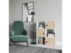 Étagère Pour Livres 100% Panneaux De Particules Couleur Blanc Chêne. 72x25x93 -Deco.fr Soldes Boutique bibliotheque vitrine et etagere 13049451