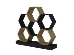 Étagère Pour Livres 100% Panneaux De Particules Couleur Chêne Noir 120x29,5x109