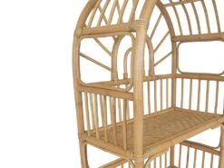 Etagère - 4 étagères - Rotin - Coloris : Naturel - IRISOU -Deco.fr Soldes Boutique bibliotheque vitrine et etagere 667445