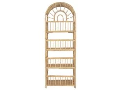 Etagère - 4 étagères - Rotin - Coloris : Naturel - IRISOU -Deco.fr Soldes Boutique bibliotheque vitrine et etagere 667449