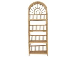 Etagère - 4 étagères - Rotin - Coloris : Naturel - IRISOU -Deco.fr Soldes Boutique bibliotheque vitrine et etagere 667453