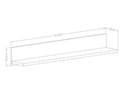 Etagère Design 150cm Collection DARWIN. Coloris Chêne Clair. 5 Etagère Design 150cm Collection DARWIN. Coloris Chêne Clair. -Deco.fr Soldes Boutique bibliotheque vitrine et etagere 8928673