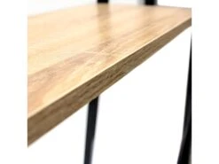 DARA - Etagère 2 Plateaux Métal Et Aspect Bois 8 DARA - Etagère 2 Plateaux Métal Et Aspect Bois -Deco.fr Soldes Boutique bibliotheque vitrine et etagere 9166009