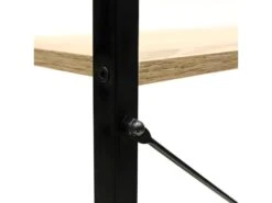 DARA - Etagère 2 Plateaux Métal Et Aspect Bois 9 DARA - Etagère 2 Plateaux Métal Et Aspect Bois -Deco.fr Soldes Boutique bibliotheque vitrine et etagere 9166011