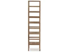 Étagère Alam En Bois De Noyer, 149,5 Cm De Haut Avec 5 Niveaux -Deco.fr Soldes Boutique bibliotheque vitrine et etagere 9445905