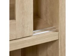 IRIS - Vitrine 4 Portes Coulissantes Imitation Bois + Led 8 IRIS - Vitrine 4 Portes Coulissantes Imitation Bois + Led -Deco.fr Soldes Boutique bibliotheque vitrine et etagere 9499889