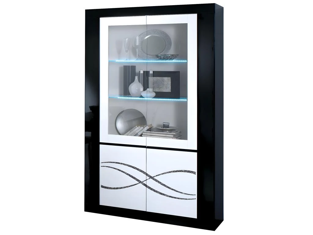 VICTORIA Luxury - Vitrine 2 Portes Avec Led 2 VICTORIA Luxury - Vitrine 2 Portes Avec Led – Image 2