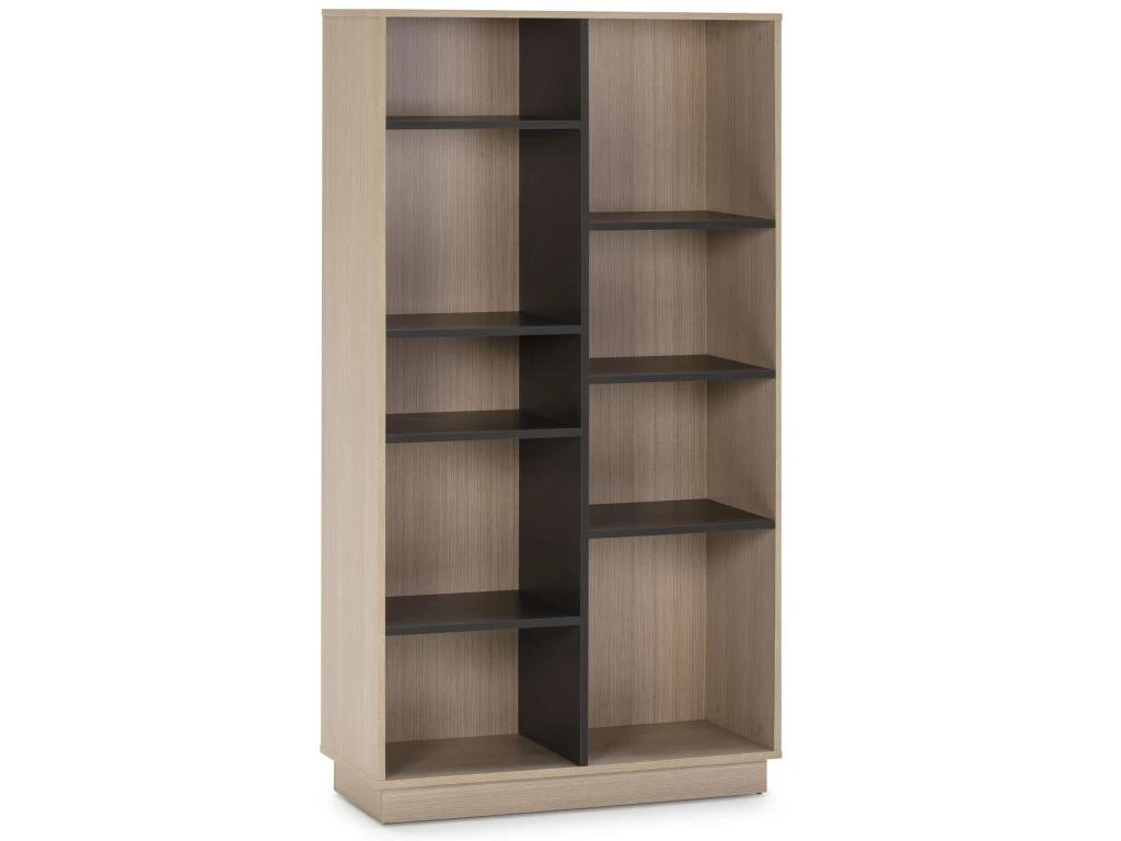 Étagère Bibliothèque Vigo 150x80cm , étagère Pour Bureau, Couleur Chêne Et Gris 1 Étagère Bibliothèque Vigo 150x80cm , étagère Pour Bureau, Couleur Chêne Et Gris