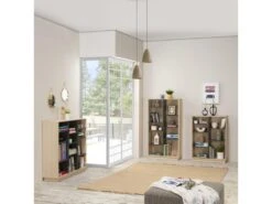 Étagère Bibliothèque Vigo 150x80cm , étagère Pour Bureau, Couleur Chêne Et Gris 9 Étagère Bibliothèque Vigo 150x80cm , étagère Pour Bureau, Couleur Chêne Et Gris -Deco.fr Soldes Boutique bibliotheque vitrine et etagere 9877217