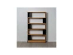 Bibliothèque 5 étagères Bois/Métal - LOUISA 8 Bibliothèque 5 étagères Bois/Métal - LOUISA -Deco.fr Soldes Boutique bibliotheque 18001579