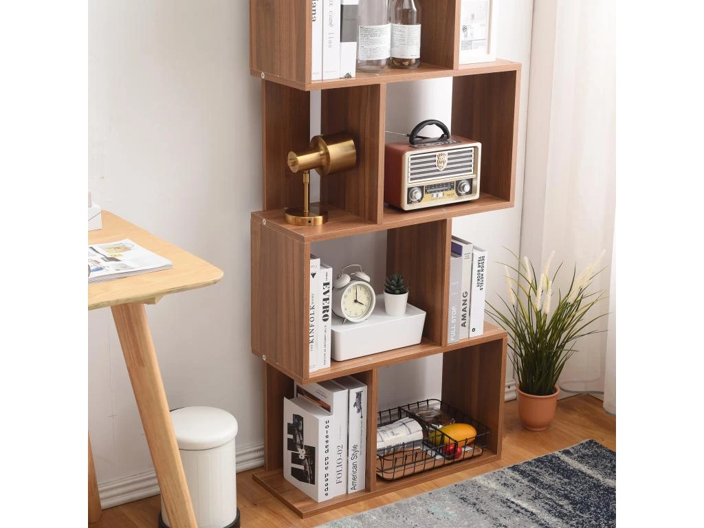 Bibliothèque Etagère 5 Etagères Marron Moderne Bois 172,5x60x24,5 5 Bibliothèque Etagère 5 Etagères Marron Moderne Bois 172,5x60x24,5 – Image 5