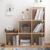 Etagère Bibliothèque Stockage 6 Niveaux Marron Bois 97,5x97,5x29 -Deco.fr Soldes Boutique bibliotheque 18429473