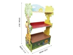 Bibliothèque Enfant Sunny Safari En Bois Pour Rangement De Livres Jouets W-8268A -Deco.fr Soldes Boutique bibliotheque 21285855
